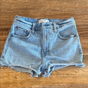 Abercrombie & fitch mom fit Blue Jean Shorts